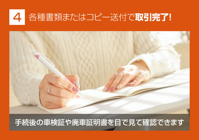 2.買取金額決定、売買契約書の発行